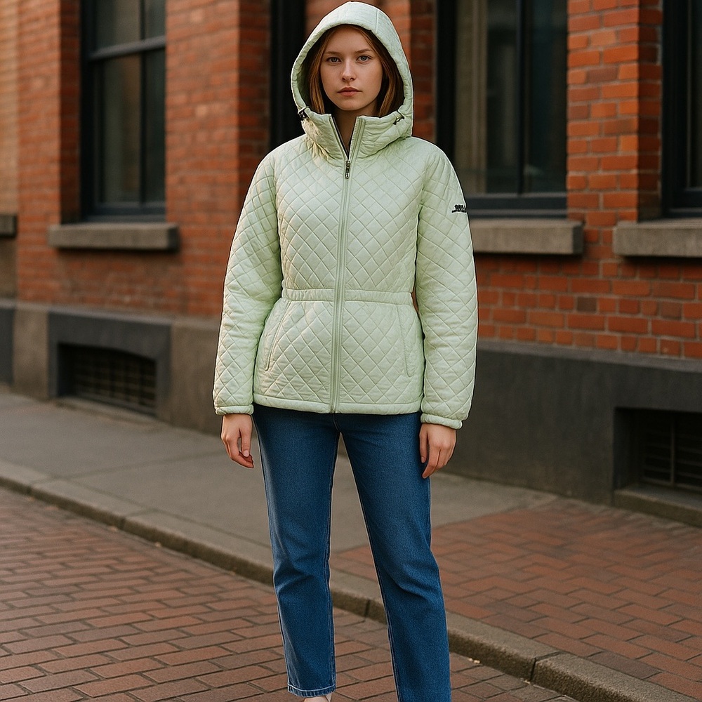 Pacific Trail Light Green Quilted Jacket